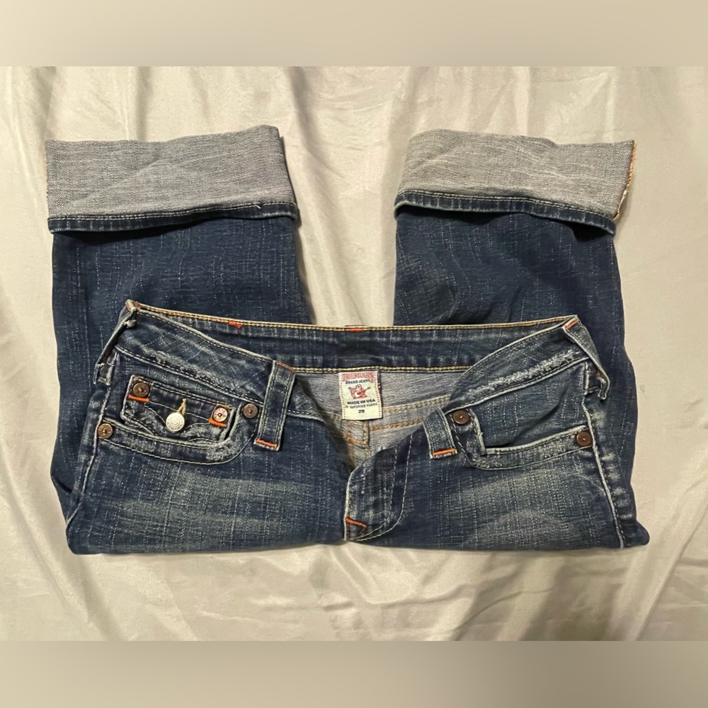True Religion Cuffed Bermuda Shorts